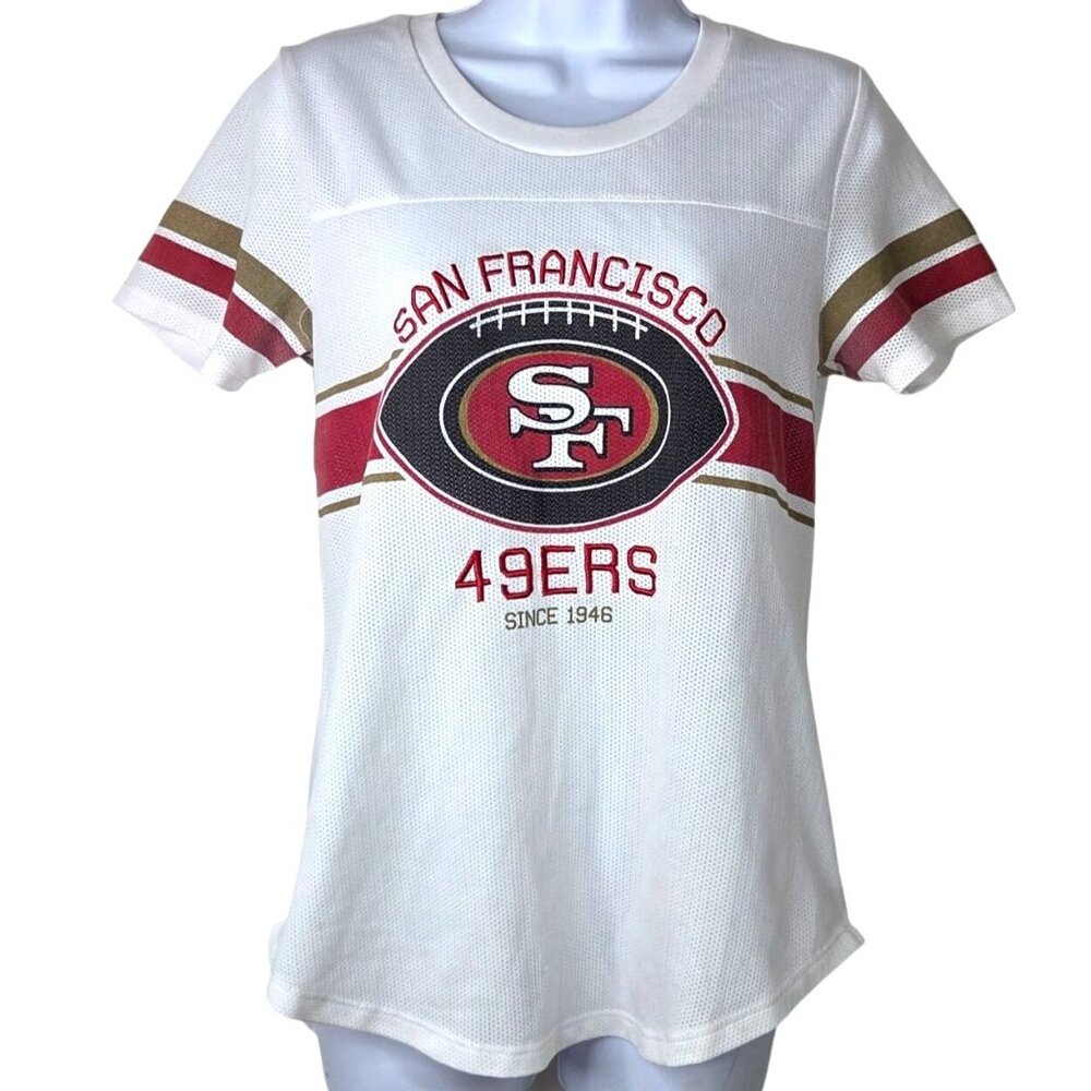 San Francisco 49ers NFL Team Apparel Womens M Game Day T-Shirt